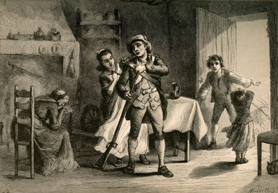 En minuts mand, der forbereder sig til krig, 1877. af Albert Bobbett