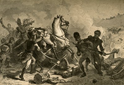 Slaget ved New Orleans - General Pakenhams død, 1878. af Albert Bobbett
