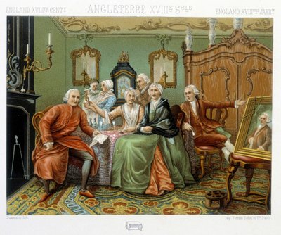 engelske borgerlige i deres indre af Albert Charles August Racinet