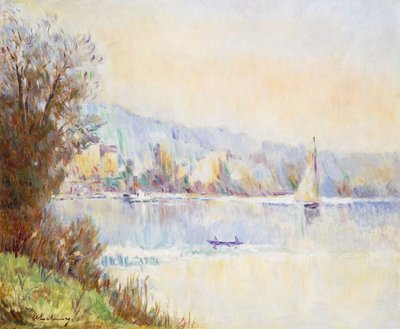Både på Seinen; Både på Seinen, af Albert Charles Lebourg