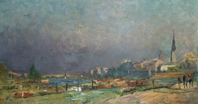På bredden af floden af Albert Charles Lebourg