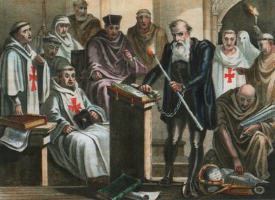 Galileo Galilei foran det hellige kontor af Albert Chereau