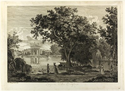 Sø i Villa Borghese af Albert Christoph Dies