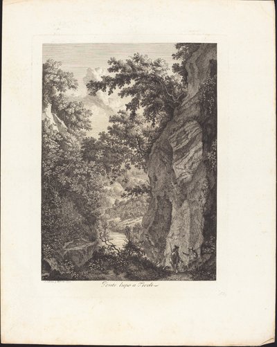 Ponte Lupo i Tivoli af Albert Christoph Dies