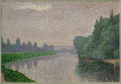 Marne ved daggry af Albert Dubois-Pillet