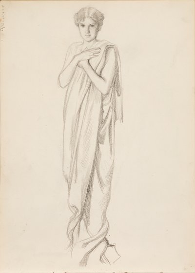 Aino Ackté som Alcestis, skitse af Albert Edelfelt