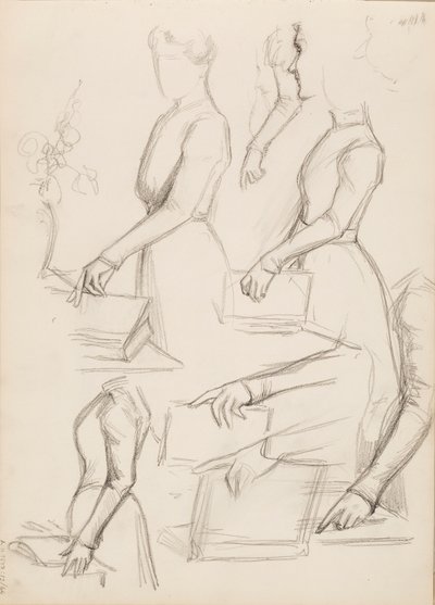 Camille Vallery-Radot, skitse til portræt af Albert Edelfelt