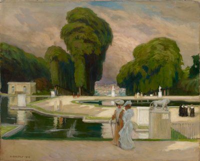 Fra St. Cloud Park, Paris af Albert Edelfelt