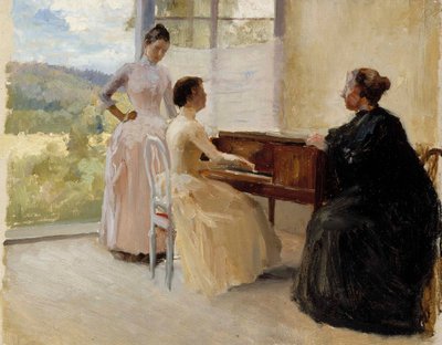 I salonen på Haikko, arbejdsværelse af Albert Edelfelt