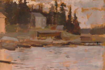 Landskabsskitse fra Hamari af Albert Edelfelt