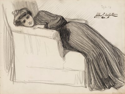 Hvilende kvinde af Albert Edelfelt