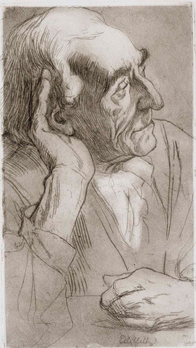 Mand, der lytter af Albert Edelfelt