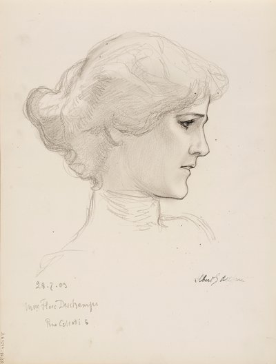 Flore Deschamps af Albert Edelfelt