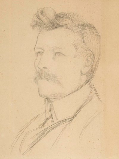Portræt af Emil Wikström, leder af Albert Edelfelt