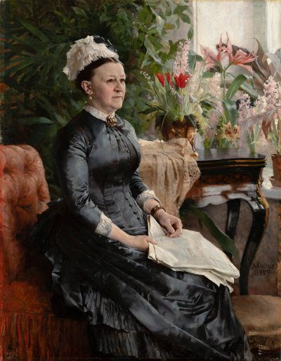 Portræt af fru Anna Sinebrychoff af Albert Edelfelt