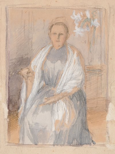 Portræt af fru Anna Sinebrychoff, skitse af Albert Edelfelt