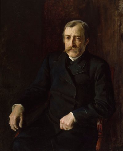 Portræt af professor Carl Gustaf Estlander af Albert Edelfelt