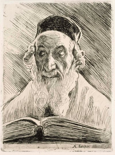 Rabbi-oplæsning af Albert Edelfelt