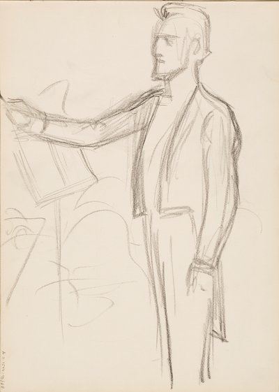 Robert Kajanus, skitse til portræt af Albert Edelfelt