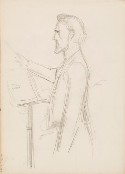 Robert Kajanus, skitse til portræt af Albert Edelfelt