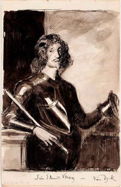 Sir Edmund Verney, kopi efter Anthony van Dyck af Albert Edelfelt