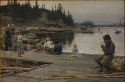 Sommeraften på Hammars Reparationsværft af Albert Gustaf Aristides Edelfelt