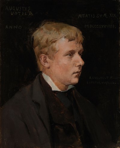 Kunstneren Aukusti Uotila, studietil Duke Karl, der fornærmer Klaus Flemings lig af Albert Edelfelt