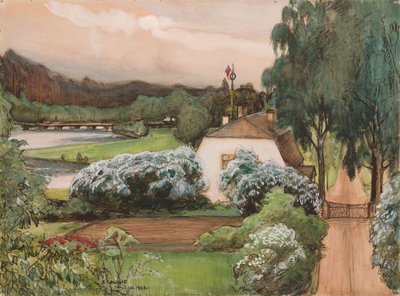 Foremanens hus på Saari-godset af Albert Edelfelt