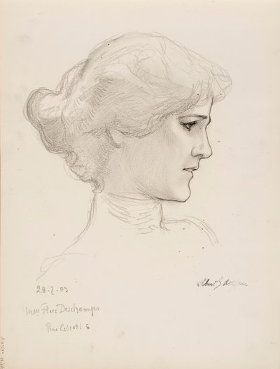Flore Deschamps af Albert Edelfelt