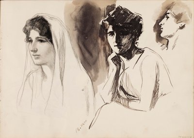 Kvindelige figurer af Albert Edelfelt