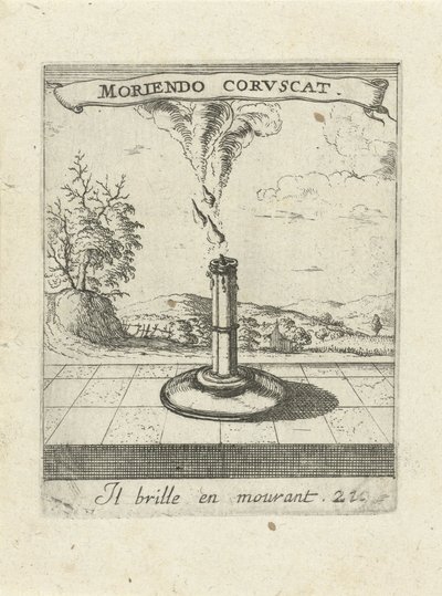 brændende stearinlys Moralizing Love Emblems (serietitel) Devises et emblesmes d