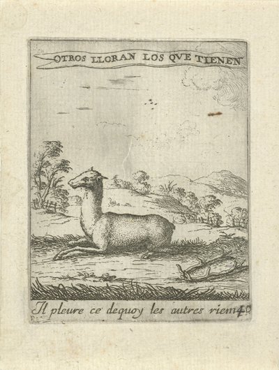 Liggende rådyr Moralizing Love Emblems (serietitel) Devises et emblesmes d