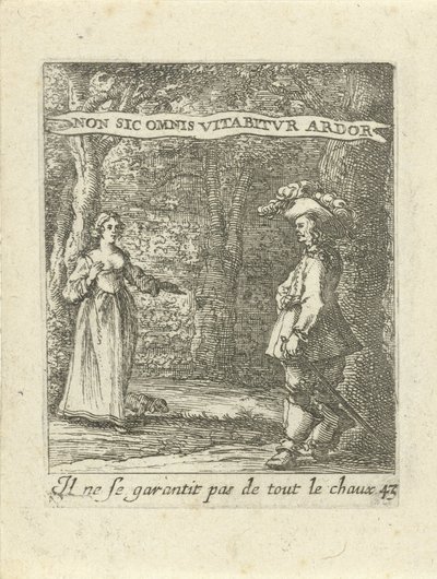 Mand og kvinde i skoven Moralizing Love Emblems (serietitel) Devises et emblesmes d