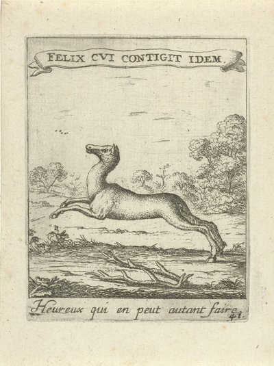 hoppende rådyr Moralizing Love Emblems (serietitel) Devises et emblesmes d