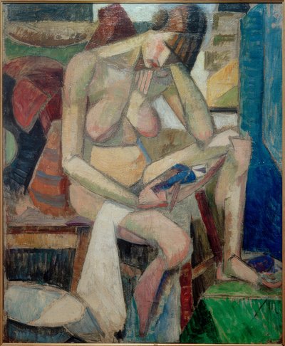 Siddende nøgen af Albert Gleizes
