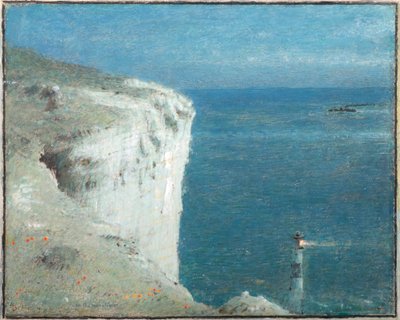 Strandhoved i måneskin (akvarel og bodycolour) af Albert Goodwin