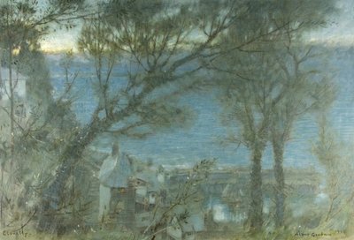 Clovelly af Albert Goodwin