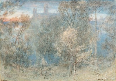 Durham (akvarel) af Albert Goodwin