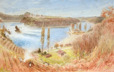 Rhinens vandfald af Albert Goodwin