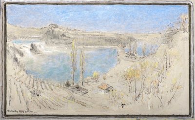 Rhinens vandfald af Albert Goodwin