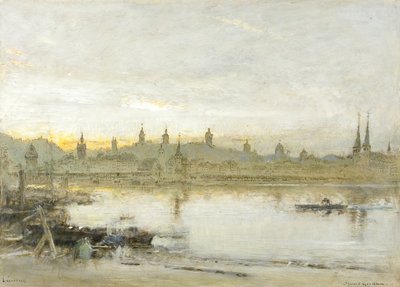 Lucerne (olie, pen og blæk på papir) af Albert Goodwin