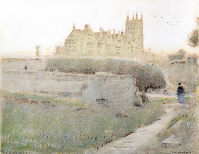 Mells, Somerset af Albert Goodwin
