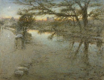 Riverside, Ripon af Albert Goodwin