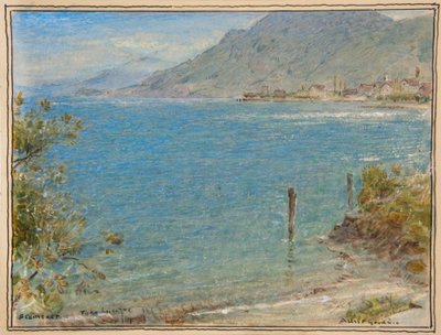 Stanstadt. Lucerne-søen,ca. 1888 (akvarel) af Albert Goodwin