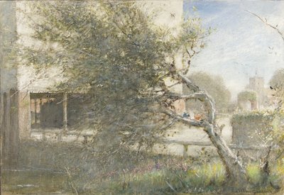Sturry Nr Canterbury, c.1860-c.1932 (akvarel og kropsfarve på papir) af Albert Goodwin