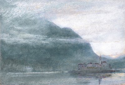 Fiskernes ø. Lago Maggiore af Albert Goodwin