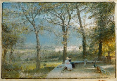 Haverne, Pallanza, Lago Maggiore af Albert Goodwin