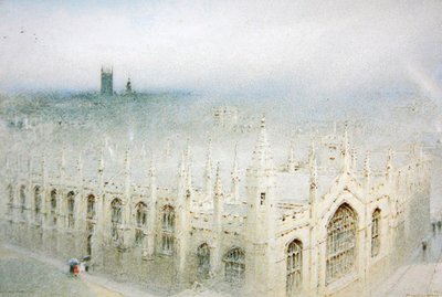 The Rain from Heaven, All Souls, Oxford af Albert Goodwin