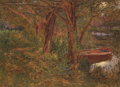 The River at Dusk (wc med kropsfarve på papir) af Albert Goodwin