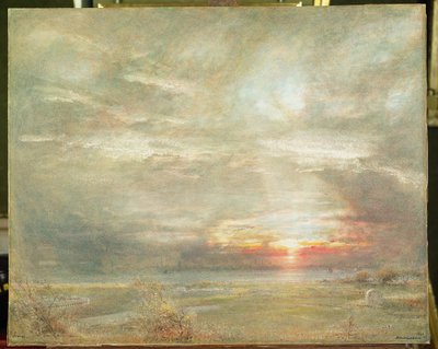 Venedig fra den hebraiske kirkegård af Albert Goodwin
